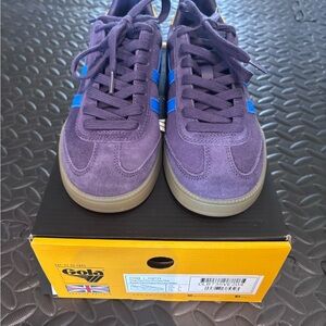 Gola Viper Plum/Pacific/Pollen/Gum Sneaker Box Label